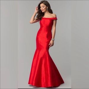 COPY - JVN by Jovani Red Mermaid dress